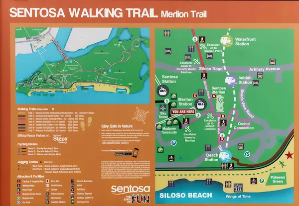 Merlion Trail map